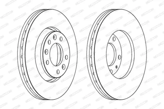 Bremsscheibe FERODO DDF1601C Bild Bremsscheibe FERODO DDF1601C