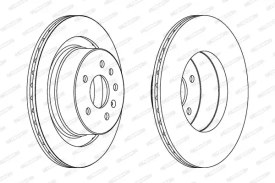 Bremsscheibe Hinterachse FERODO DDF1604 Bild Bremsscheibe Hinterachse FERODO DDF1604
