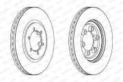 Bremsscheibe Vorderachse FERODO DDF1605