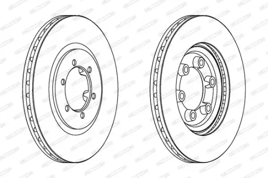 Bremsscheibe Vorderachse FERODO DDF1605 Bild Bremsscheibe Vorderachse FERODO DDF1605