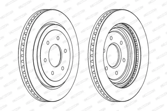 Bremsscheibe FERODO DDF1611C-1 Bild Bremsscheibe FERODO DDF1611C-1