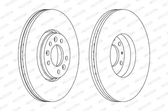Bremsscheibe FERODO DDF1615C Bild Bremsscheibe FERODO DDF1615C