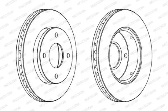 Bremsscheibe Vorderachse FERODO DDF1621C Bild Bremsscheibe Vorderachse FERODO DDF1621C