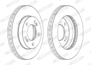 Bremsbelagsatz, Scheibenbremse Hinterachse FERODO FDB4209