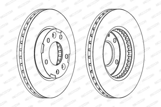 Bremsscheibe Vorderachse FERODO DDF1629 Bild Bremsscheibe Vorderachse FERODO DDF1629