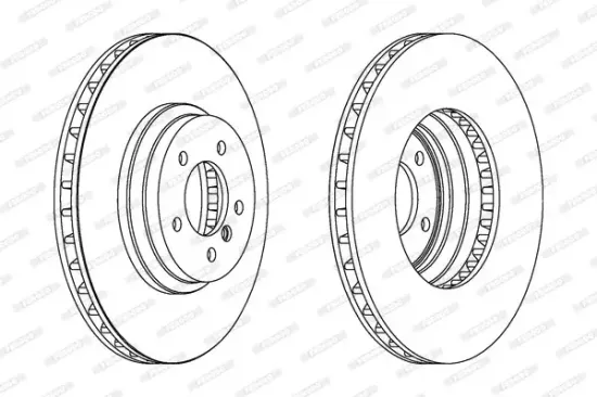 Bremsscheibe Vorderachse FERODO DDF1634C-1 Bild Bremsscheibe Vorderachse FERODO DDF1634C-1