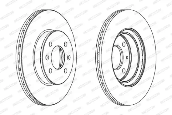 Bremsscheibe Vorderachse FERODO DDF1636 Bild Bremsscheibe Vorderachse FERODO DDF1636