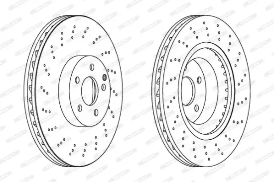 Bremsscheibe Vorderachse FERODO DDF1639C-1 Bild Bremsscheibe Vorderachse FERODO DDF1639C-1