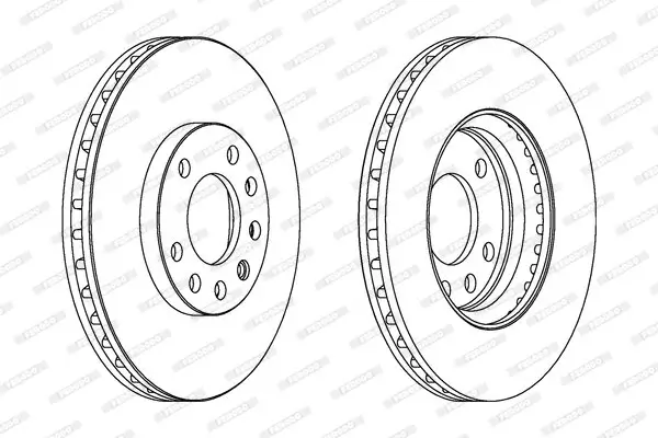 Bremsscheibe Vorderachse FERODO DDF1644C