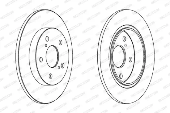 Bremsscheibe Hinterachse FERODO DDF1645C Bild Bremsscheibe Hinterachse FERODO DDF1645C