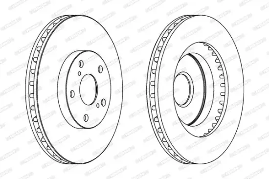 Bremsscheibe FERODO DDF1646C Bild Bremsscheibe FERODO DDF1646C