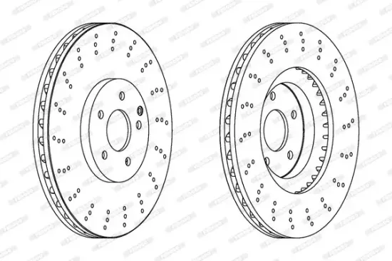 Bremsscheibe Vorderachse FERODO DDF1650C-1 Bild Bremsscheibe Vorderachse FERODO DDF1650C-1