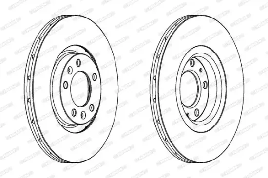 Bremsscheibe Hinterachse FERODO DDF1652C Bild Bremsscheibe Hinterachse FERODO DDF1652C