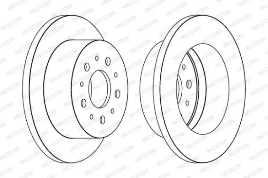 Bremsscheibe FERODO DDF1653C Bild Bremsscheibe FERODO DDF1653C