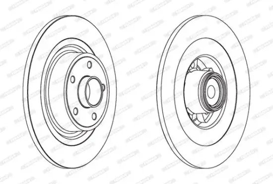 Bremsscheibe Hinterachse FERODO DDF1654-1 Bild Bremsscheibe Hinterachse FERODO DDF1654-1