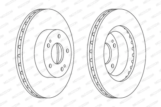 Bremsscheibe Vorderachse FERODO DDF1659C Bild Bremsscheibe Vorderachse FERODO DDF1659C