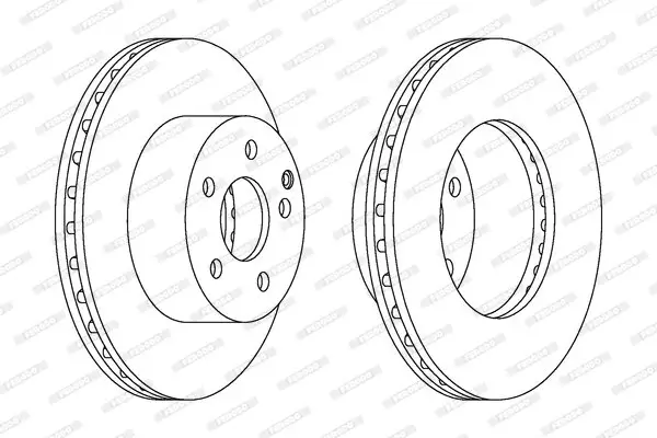 Bremsscheibe Vorderachse FERODO DDF1668C