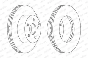 Bremsscheibe Vorderachse FERODO DDF1668C