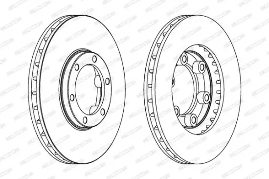 Bremsscheibe Vorderachse FERODO DDF1685 Bild Bremsscheibe Vorderachse FERODO DDF1685