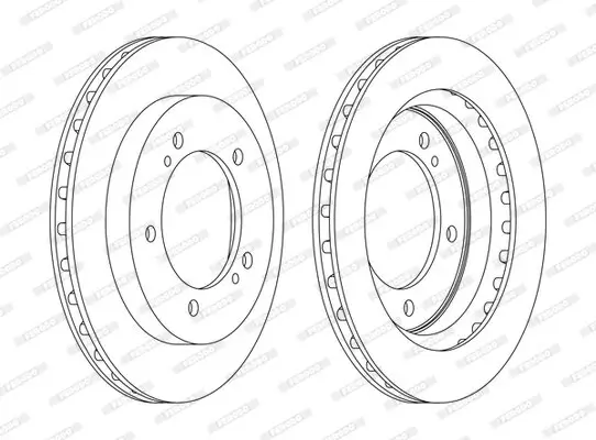 Bremsscheibe Vorderachse FERODO DDF1687C Bild Bremsscheibe Vorderachse FERODO DDF1687C