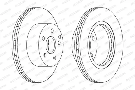 Bremsscheibe Vorderachse FERODO DDF1688C Bild Bremsscheibe Vorderachse FERODO DDF1688C