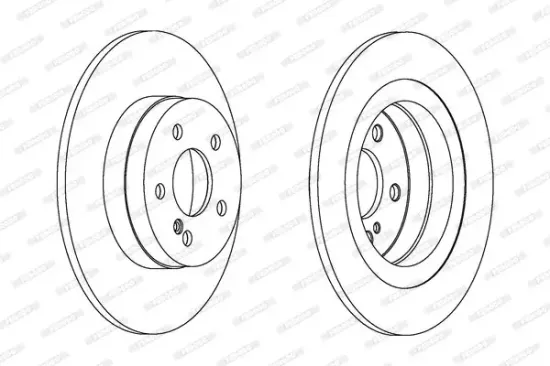 Bremsscheibe Hinterachse FERODO DDF1691C Bild Bremsscheibe Hinterachse FERODO DDF1691C