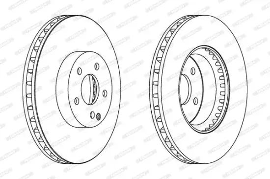 Bremsscheibe Vorderachse FERODO DDF1692C-1 Bild Bremsscheibe Vorderachse FERODO DDF1692C-1