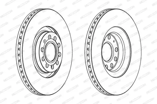 Bremsscheibe Vorderachse FERODO DDF1705C-1 Bild Bremsscheibe Vorderachse FERODO DDF1705C-1
