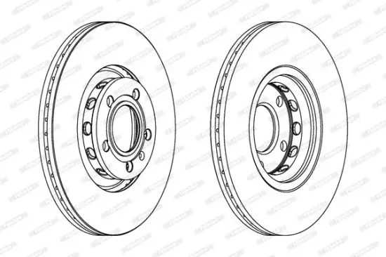 Bremsscheibe Vorderachse FERODO DDF1707C Bild Bremsscheibe Vorderachse FERODO DDF1707C