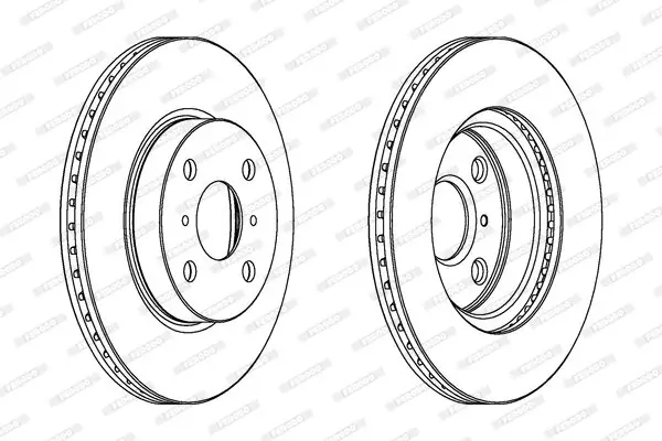 Bremsscheibe Vorderachse FERODO DDF1710C