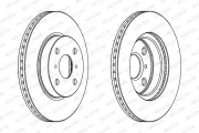 Bremsscheibe Vorderachse FERODO DDF1710C