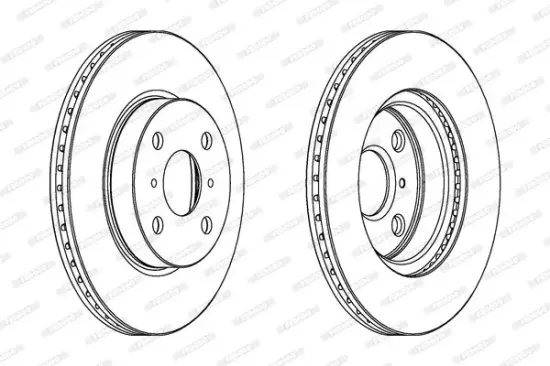 Bremsscheibe Vorderachse FERODO DDF1710C Bild Bremsscheibe Vorderachse FERODO DDF1710C