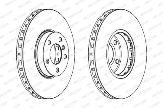 Bremsscheibe Vorderachse FERODO DDF1714C-1 Bild Bremsscheibe Vorderachse FERODO DDF1714C-1