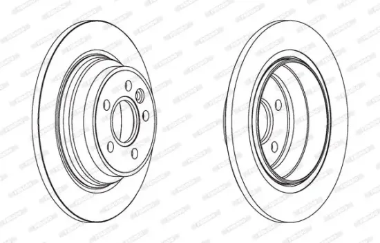 Bremsscheibe Hinterachse FERODO DDF1719 Bild Bremsscheibe Hinterachse FERODO DDF1719