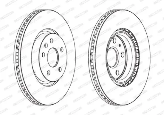Bremsscheibe Vorderachse FERODO DDF1723C-1 Bild Bremsscheibe Vorderachse FERODO DDF1723C-1