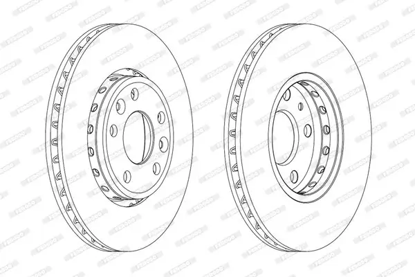 Bremsscheibe Vorderachse FERODO DDF1726C