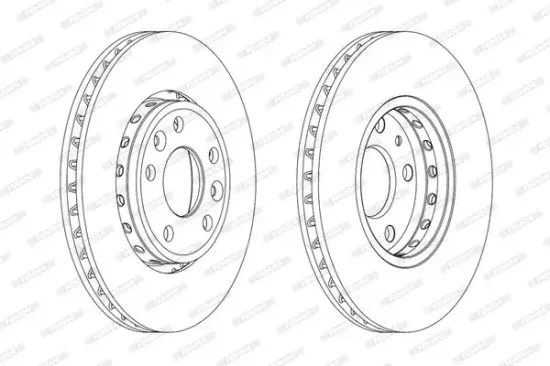 Bremsscheibe Vorderachse FERODO DDF1726C Bild Bremsscheibe Vorderachse FERODO DDF1726C