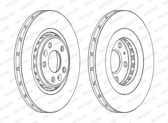 Bremsscheibe Vorderachse FERODO DDF1727C