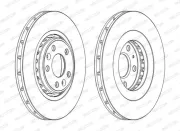 Bremsscheibe Vorderachse FERODO DDF1727C