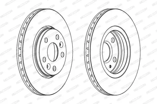 Bremsscheibe FERODO DDF1733C Bild Bremsscheibe FERODO DDF1733C