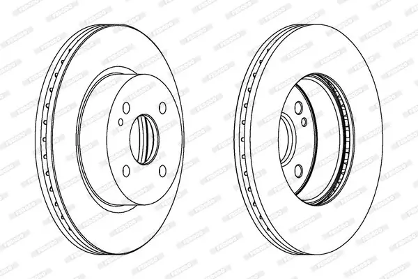 Bremsscheibe Vorderachse FERODO DDF1738C