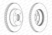 Bremsscheibe Vorderachse FERODO DDF1738C