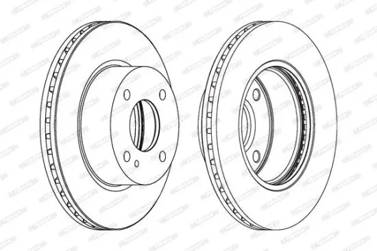 Bremsscheibe Vorderachse FERODO DDF1740C Bild Bremsscheibe Vorderachse FERODO DDF1740C