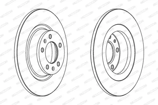 Bremsscheibe Hinterachse FERODO DDF1744 Bild Bremsscheibe Hinterachse FERODO DDF1744