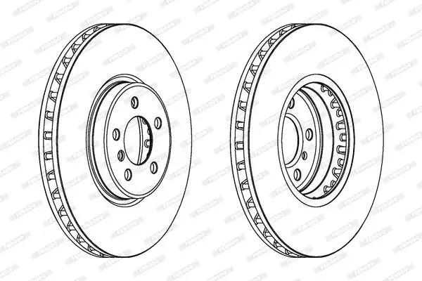 Bremsscheibe Vorderachse FERODO DDF1746C-1