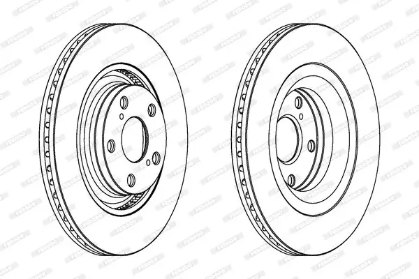 Bremsscheibe Vorderachse FERODO DDF1754C