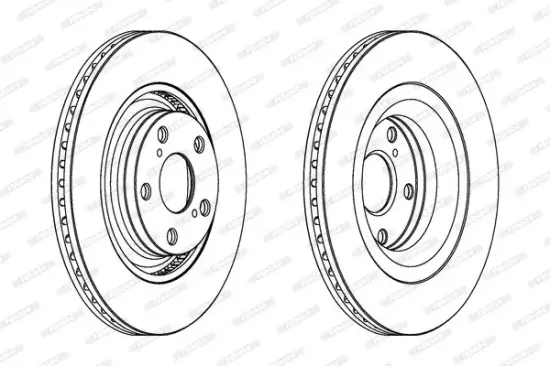 Bremsscheibe Vorderachse FERODO DDF1754C Bild Bremsscheibe Vorderachse FERODO DDF1754C