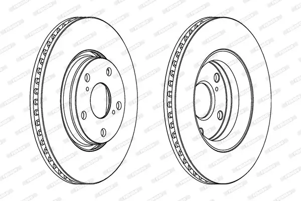 Bremsscheibe Vorderachse FERODO DDF1756C