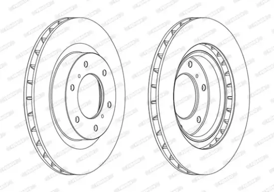 Bremsscheibe Vorderachse FERODO DDF1757C Bild Bremsscheibe Vorderachse FERODO DDF1757C