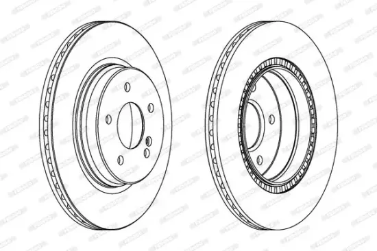 Bremsscheibe Hinterachse FERODO DDF1764 Bild Bremsscheibe Hinterachse FERODO DDF1764